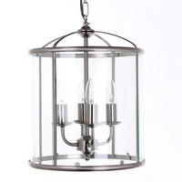 Edit Briar 4 Light Lantern Ceiling Pendant - Satin Nickel