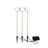 Edit Bruna Outdoor Solar Garden Stake Light - Set of 3 - Gold with Opal Diffuser