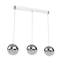 Edit Bubble 3 Light LED Bar Ceiling Pendant - Chrome