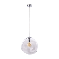 Edit Bubble Glass Ceiling Pendant Light - Clear