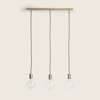 Edit Cable 3 Light Bar Ceiling Pendant - Brass