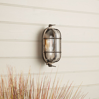 Edit Coastal Port Outdoor Flush Wall Light - Pewter