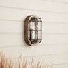 Edit Coastal Ship Outdoor Oval Flush Wall Light - Pewter