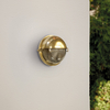 Edit Coastal Storm Outdoor Flush Wall Light - Brass