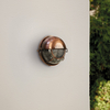 Edit Coastal Tide Outdoor Flush Wall Light - Copper