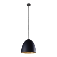 Edit Cone Ceiling Pendant Light - 390mm Black & Gold