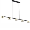 Edit Dallas 5 Light Bar Ceiling Pendant Light - Black & Gold