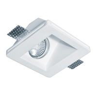 Edit Dalton Square Plaster-In Fixed Downlight - Angled