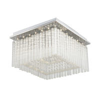 Edit Danny LED Square Flush Ceiling Light - Chrome