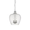 Edit Daphne 3 Light Glass Ceiling Pendant - Chrome