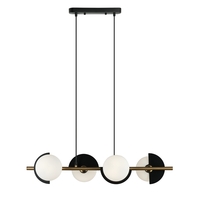 Edit Darcy 4 Light Glass Bar Ceiling Pendant - Black