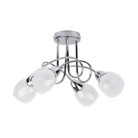 Edit David 4 Arm Semi-Flush Ceiling Light - Chrome