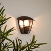 Edit Dawson Half Lantern Outdoor Wall Light - Black