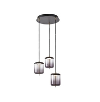 Edit Delice LED 3 Light Cluster Ceiling Pendant - Black