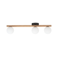 Edit Estera 3 Light Flush Ceiling Light - Natural