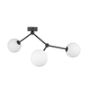 Edit Fairy 3 Arm Semi-Flush Ceiling Light - Black & White