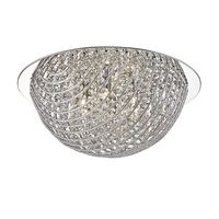 Edit Fleur Crystal Flush Ceiling Light - Chrome
