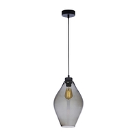 Edit Flute Glass Ceiling Pendant Light - Smoked