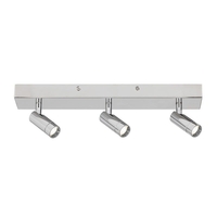 Edit George 3 Light LED Spotlight Plate - Chrome