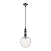 Edit Hirst Large Glass Ceiling Pendant Light - Pewter