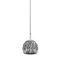 Edit Knightsbridge Glass Ceiling Pendant Light - Chrome