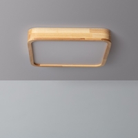Edit Koks 20W CCT Selectable LED Flush Ceiling Light - Wood