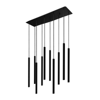 Edit Laser 10 Light Bar Ceiling Pendant - Black