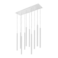 Edit Laser 10 Light Bar Ceiling Pendant - White