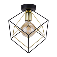 Edit Layer Flush Ceiling Light - Black & Gold