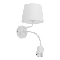 Edit Maja Wall Light with LED Reading Light - White