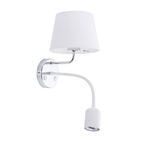 Edit Maja Wall Light with Reading Light - Chrome