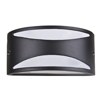 Edit Manhattan Outdoor Flush Wall Light - Black