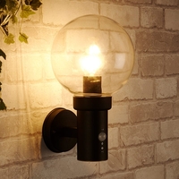 Edit Optic Outdoor Wall Light with PIR Sensor - Black