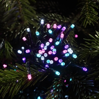 Edit Pastel LED Multi-Function String Lights - Green Cable - 120 Lights