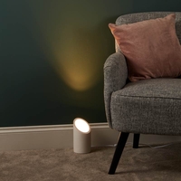 Edit Rise Plaster Uplighter Floor Lamp - White
