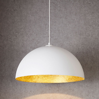 Edit Rondure Ceiling Pendant Light - 500mm White and Gold