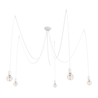 Edit Spider 5 Arm Ceiling Pendant Light - White