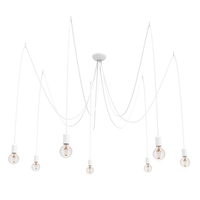 Edit Spider 7 Arm Ceiling Pendant Light - White