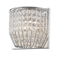 Edit Tallulah Crystal Flush Wall Light - Chrome