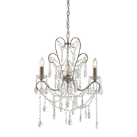 Edit Willow 3 Light Chandelier - Aged Silver