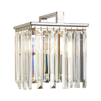 Elstead Aries Crystal Wall Light - Polished Nickel