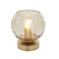 Endon Dimple Glass Table Lamp - Champagne