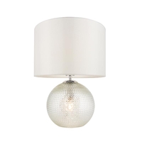 Endon Knighton Glass Table Lamp - White