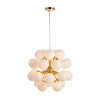 Endon Oscar 28 Light Chandelier - Brushed Brass