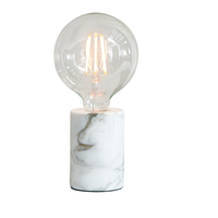 Endon Otto Marble Table Lamp - White
