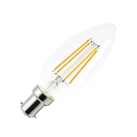 Envirolight 4W Warm White Dimmable 470lm LED Decorative Filament Candle Bulb - Small Bayonet Cap