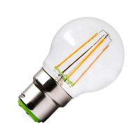 Envirolight 4W Warm White LED Decorative Filament Golfball Bulb - Bayonet Cap
