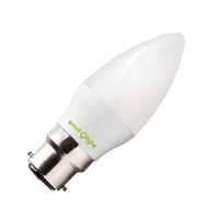 Envirolight 5W Warm White Dimmable LED Candle Bulb - Bayonet Cap
