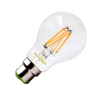 Envirolight 8W Warm White LED Decroative Filament GLS Bulb - Bayonet Cap