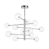 Equinoxe 12 Light Chandelier - Chrome